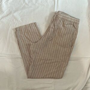 H&M striped linen beach pant